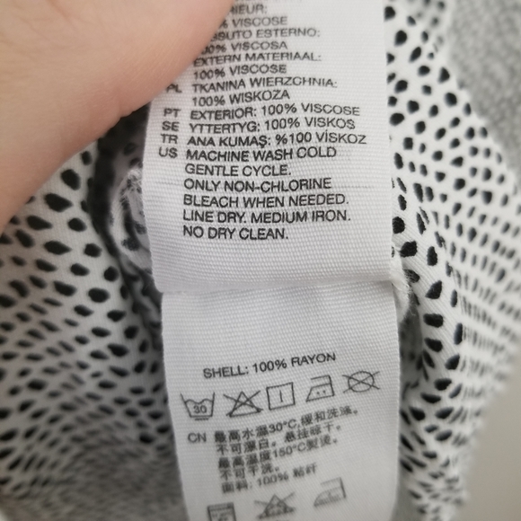 & Other Stories Cold Shoulder Knot Tie Shift Dress Polka Dot 8 Medium - Picture 5 of 7